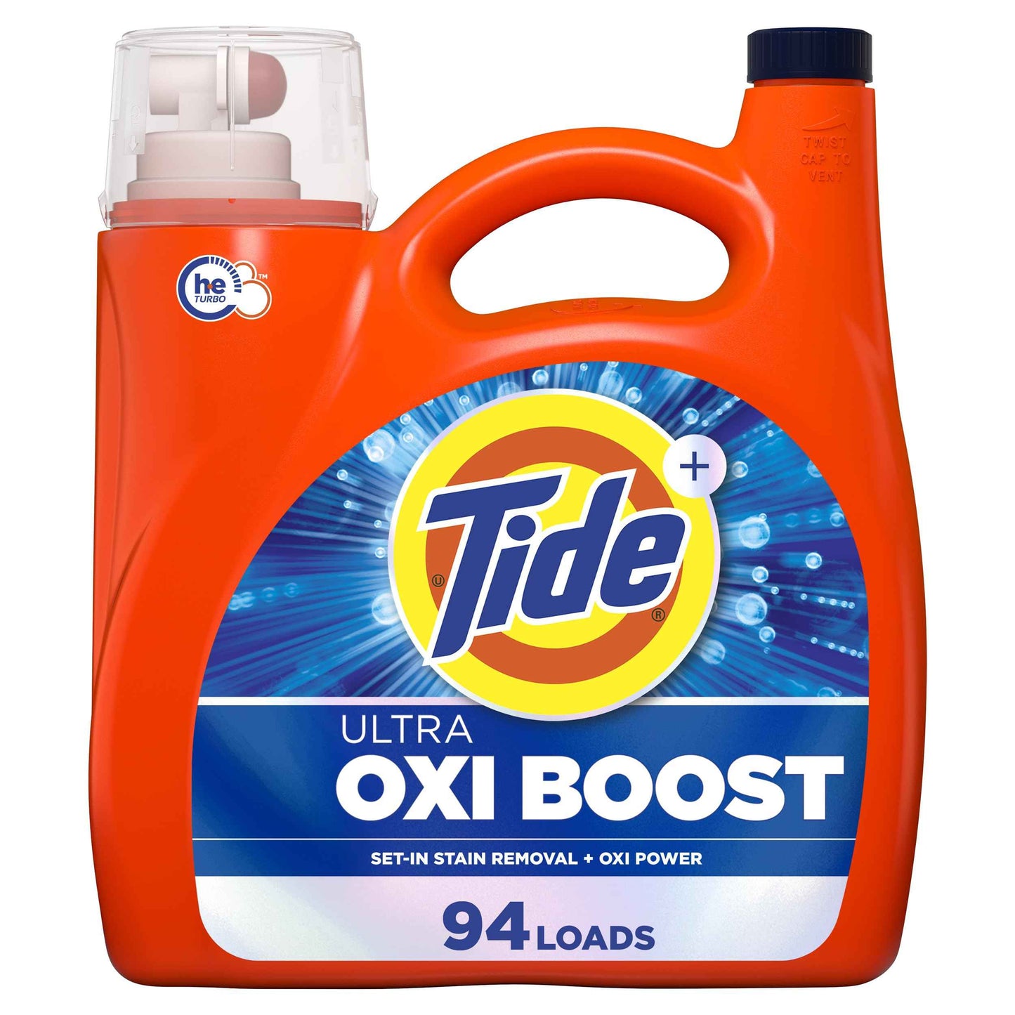 Tide Ultra Oxi Boost Liquid Laundry Detergent, Advanced Stain Remover with Extra Oxi Power