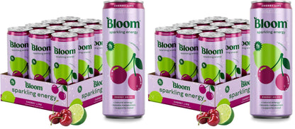 Bloom Nutrition Sparkling Energy Drink - Natural Caffeine, Zero Sugar, 180mg - Antioxidant-Rich with Green Coffee Bean, Green Tea Extract, Prebiotics
