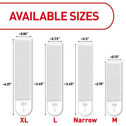 Command 4 lb Small Picture Hanging Strips, Damage-Free Hanging Picture Hangers, No Tools Wall Hanging Strips for Home Decor, White Adhesive Strips