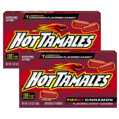 Hot_Tamales_Fierce_Cinnamon_Candy,_4.25oz_Box_Each_(Pack_of_2)_Theater_Box,_Cinnamon_Candy,_Gummy_Candy,_The_Hampton_Candy_Company