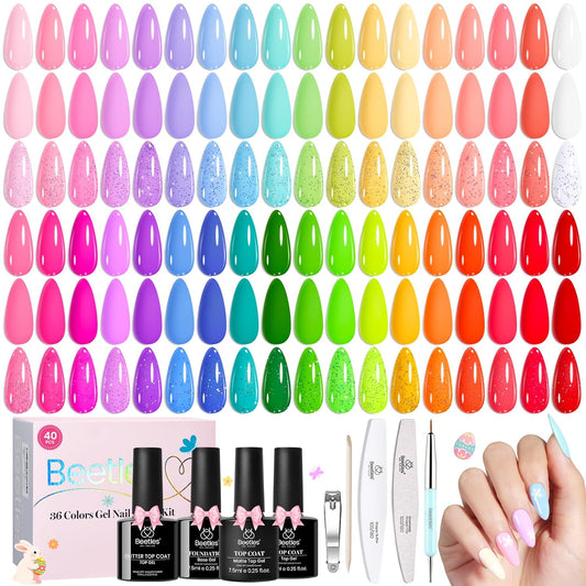 Beetles_Spring_Gel_Polish_Set_-_36_Colors_Pastel_Neon_Rainbow_Bright_Color_Gel_Polish_Set_with_Base_Coat_Glossy_Matte_&_Glitter_Top_Coat_Pink_Red_Yellow_Manicure_Vivid_Whimsy_Summer_Gifts_for_Women