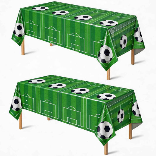 OHOME Soccer Party Decorations - 2 PCS Soccer Tablecloth | 2026 World Soccer Cup Merchandise Birthday Party Decorations - Soccer Party Favors Accessories Supplies for Indoor Outdoor Decor