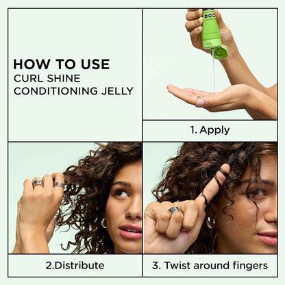 Garnier Fructis Curl Shine Conditioning Hair Gel, Frizz Control for Curly, Wavy, and Coily Hair, Extra Strong Hold for Up to 48 HRs of Bouncy, Moisturized Curls, 5.1 Fl Oz