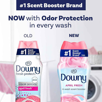 Downy April Fresh In-Wash Laundry Scent Booster Beads, 24 oz, laundry scent beads, Long-lasting Freshness