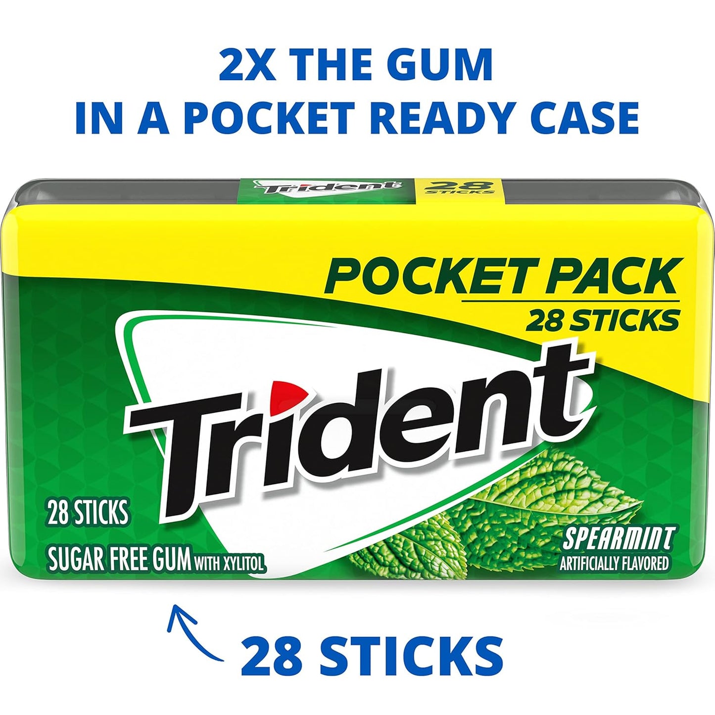 Trident_Spearmint_Sugar-Free_Chewing_Gum,_6_Pocket_Packs_of_28_Pieces_(168_Total_Pieces)