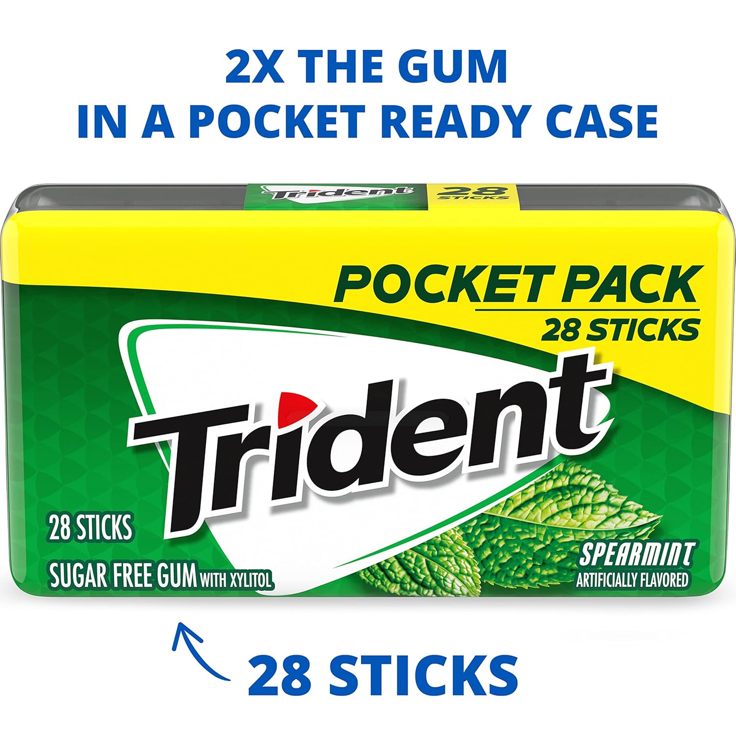 Trident_Spearmint_Sugar-Free_Chewing_Gum,_6_Pocket_Packs_of_28_Pieces_(168_Total_Pieces)
