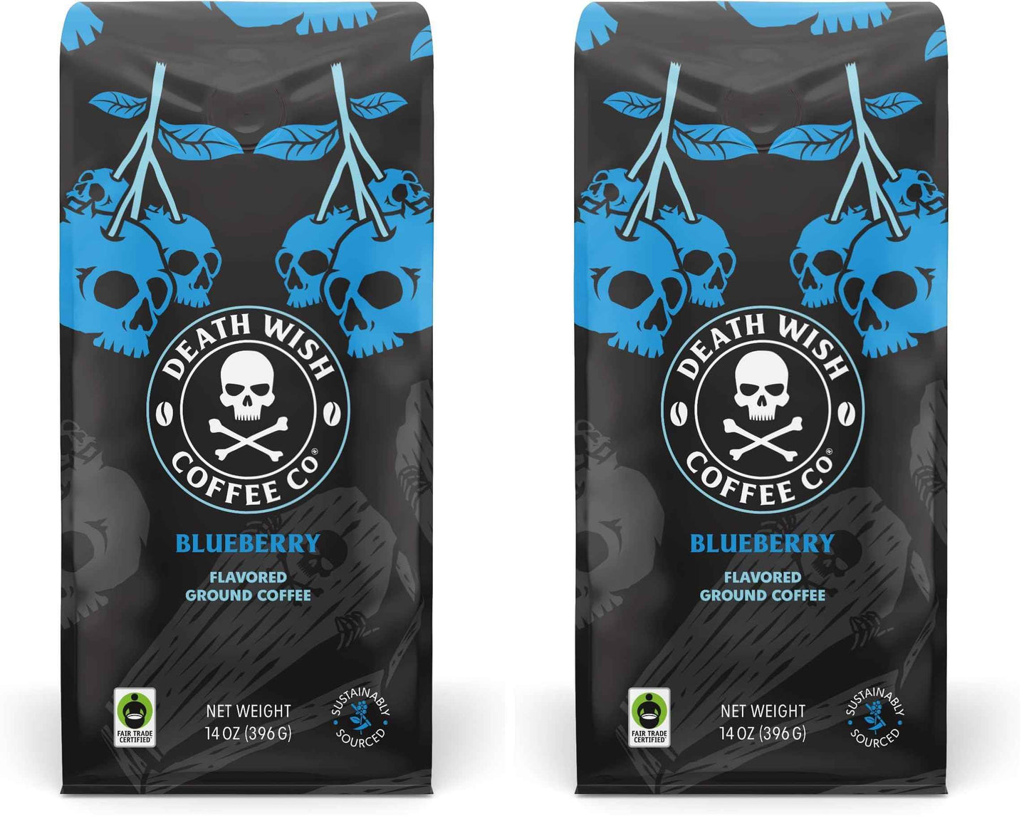 Death Wish Coffee, Organic and Fair Trade Ground Coffee, 16 oz