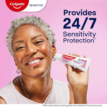 Colgate Whitening Toothpaste for Sensitive Teeth, Enamel Repair and Cavity Protection, Fresh Mint Gel, 6 Oz (Pack of 3)