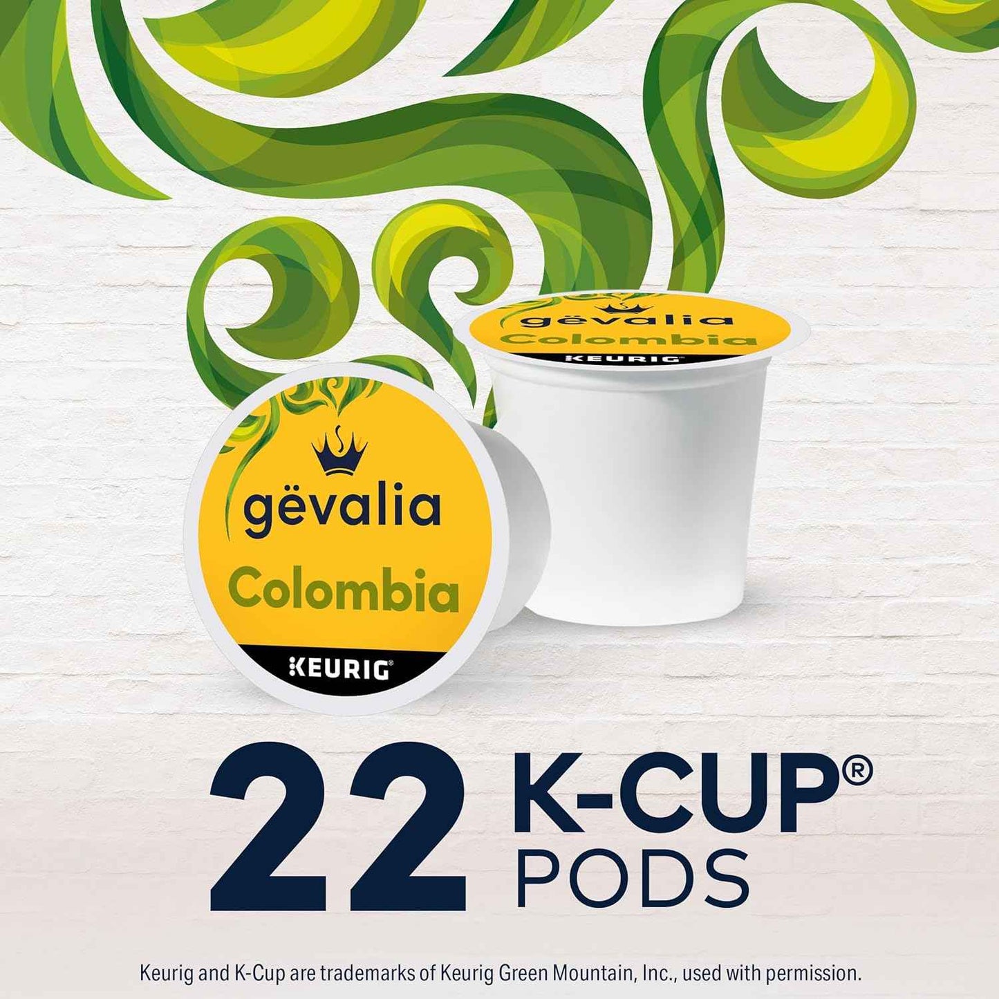 Gevalia Colombia Medium Roast K-Cup Coffee Pods, 22 ct Box