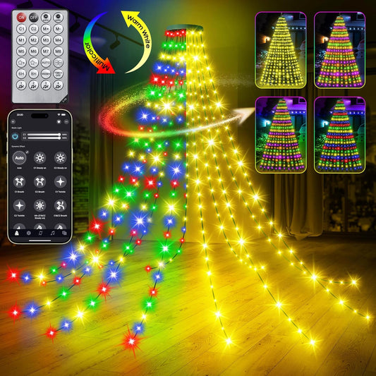 30+_Modes_Ring_Christmas_Tree_Lights_Indoor_Outdoor_-_7.5Ft_x_12_Lines_336_LED_Easy_App_Control_Color_Changing_Timer_Remote_Waterproof_for_6_7_Ft_Xmas_Trees_(Warm_White_to_Multicolor)