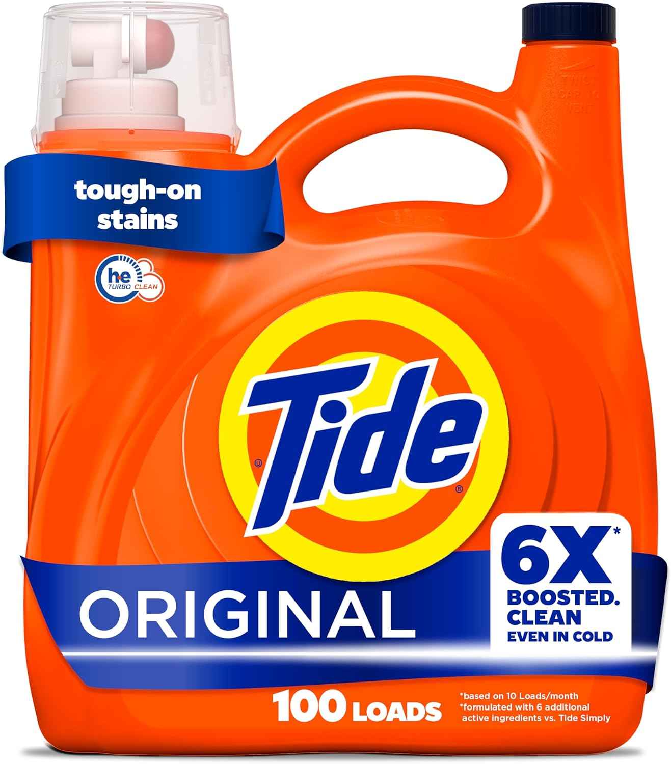 Tide Liquid Laundry Detergent, Boosted Clean Even in Cold Water with Concentrated Washing Soap