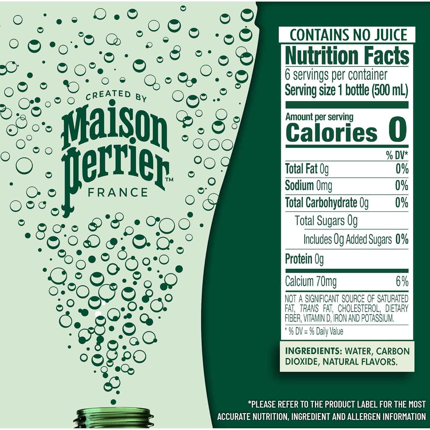 Maison Perrier Sparkling Water, 16.9 FL OZ Plastic Water Bottle
