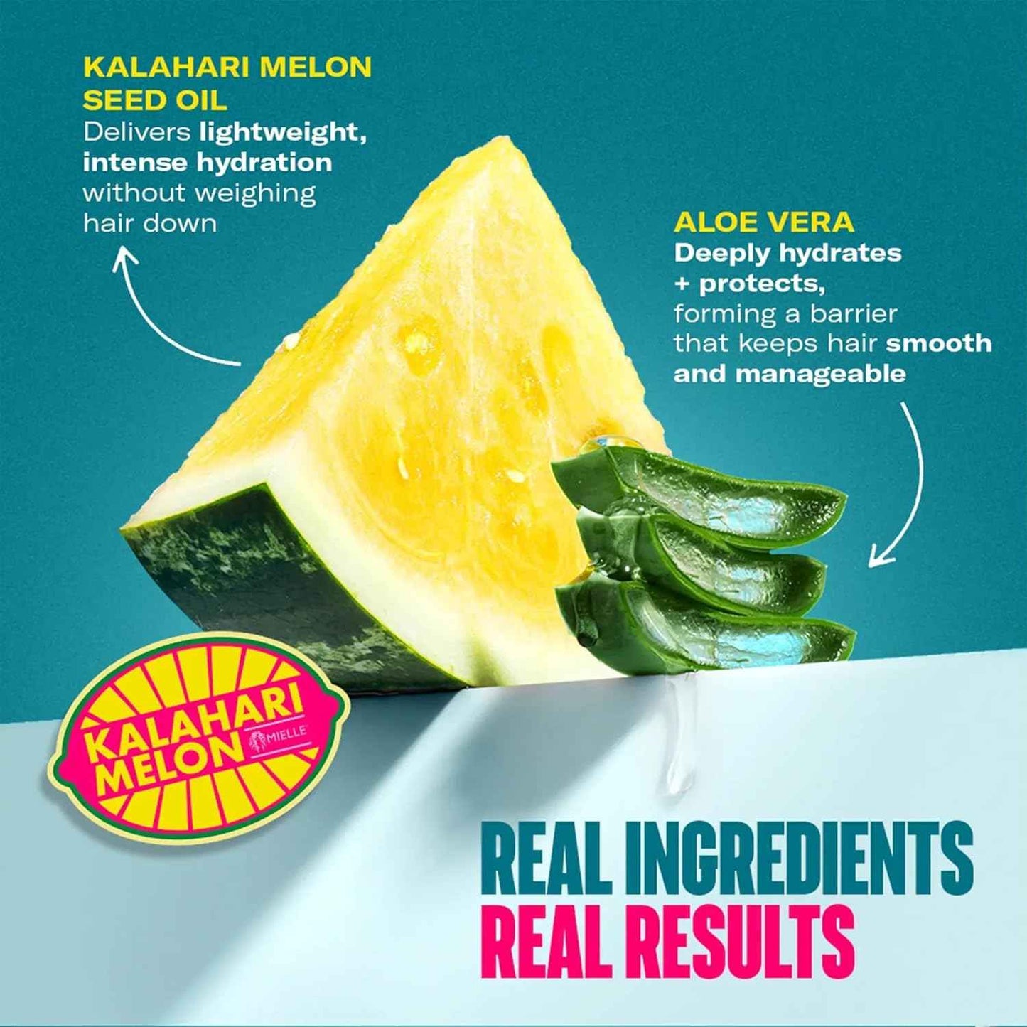 Mielle Organics Kalahari Melon & Aloe Vera Multi-Tasking Leave In Conditioner Spray - 3-in-1 Hair Detangler Spray, Curl Refresher & Moisturizer for Dry, Curly & Textured Hair, 6.7 Ounce