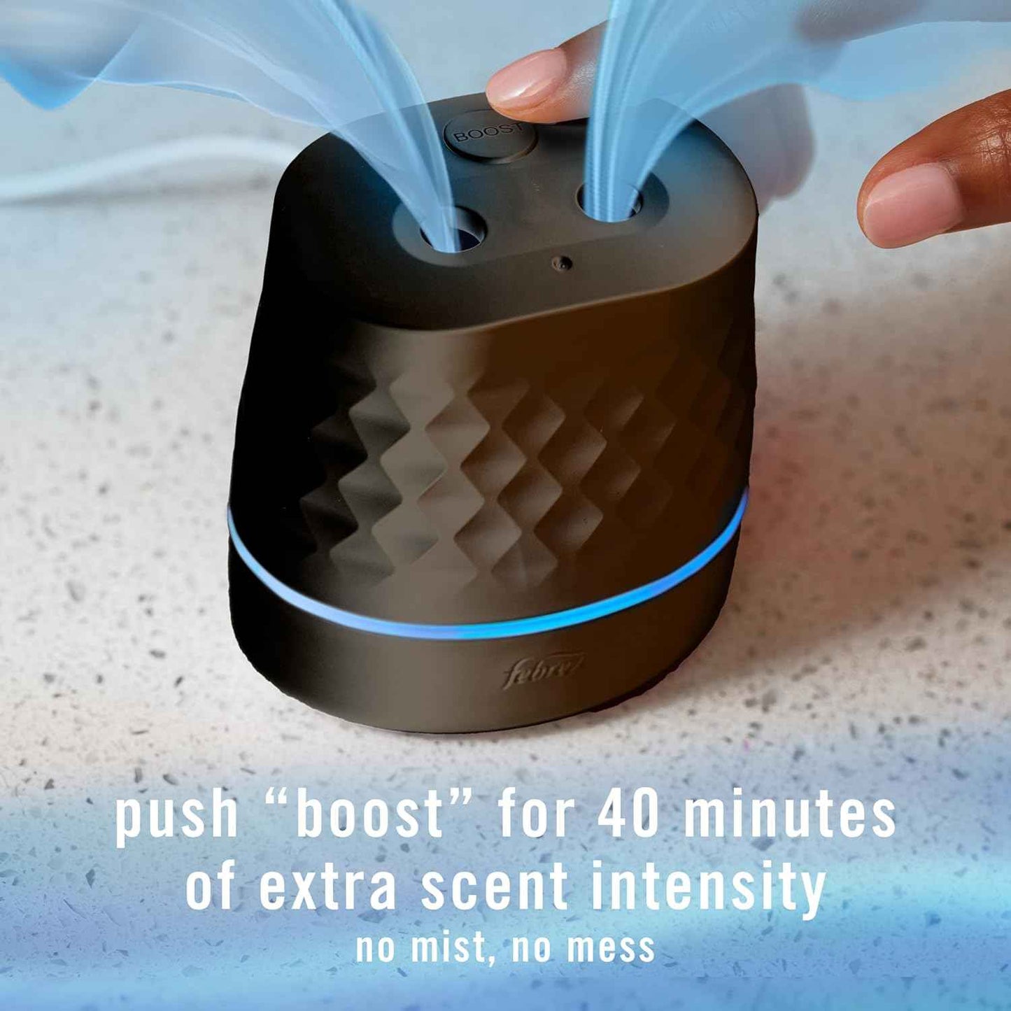 Febreze Plug Scent Booster, Continuous Scent Device Oil Diffuser, Compatible with Febreze Air Freshener Plug in Refills - Refills not Included