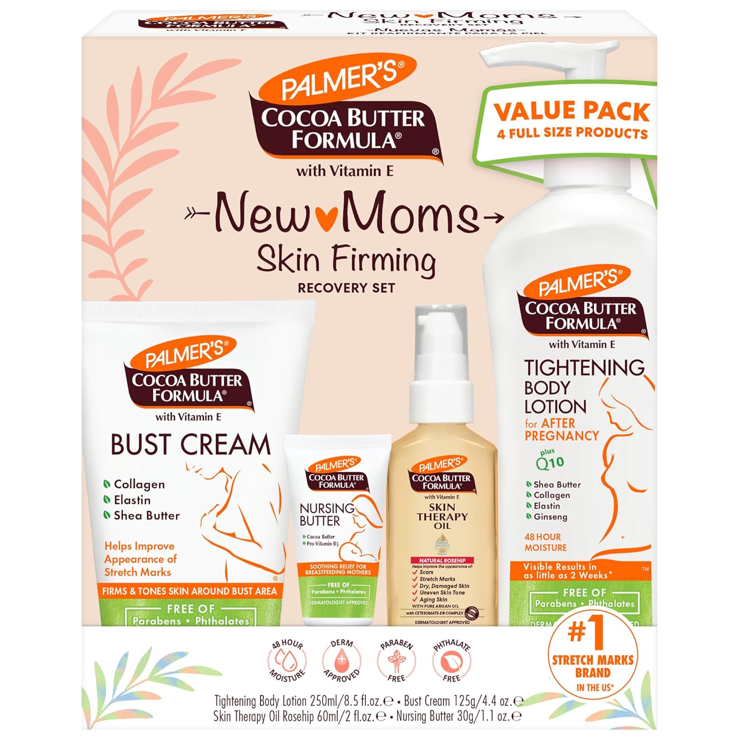 Palmer's_Cocoa_Butter_Formula_New_Moms_Skin_Recovery_Postpartum_Essentials,_Body_Lotion_(8.5_oz)_+_Nursing_Butter_(1.1_oz)_+_Bust_Cream_(4.4_oz)_+_Skin_Therapy_Oil_(2_oz),_Dermatologist_Approved