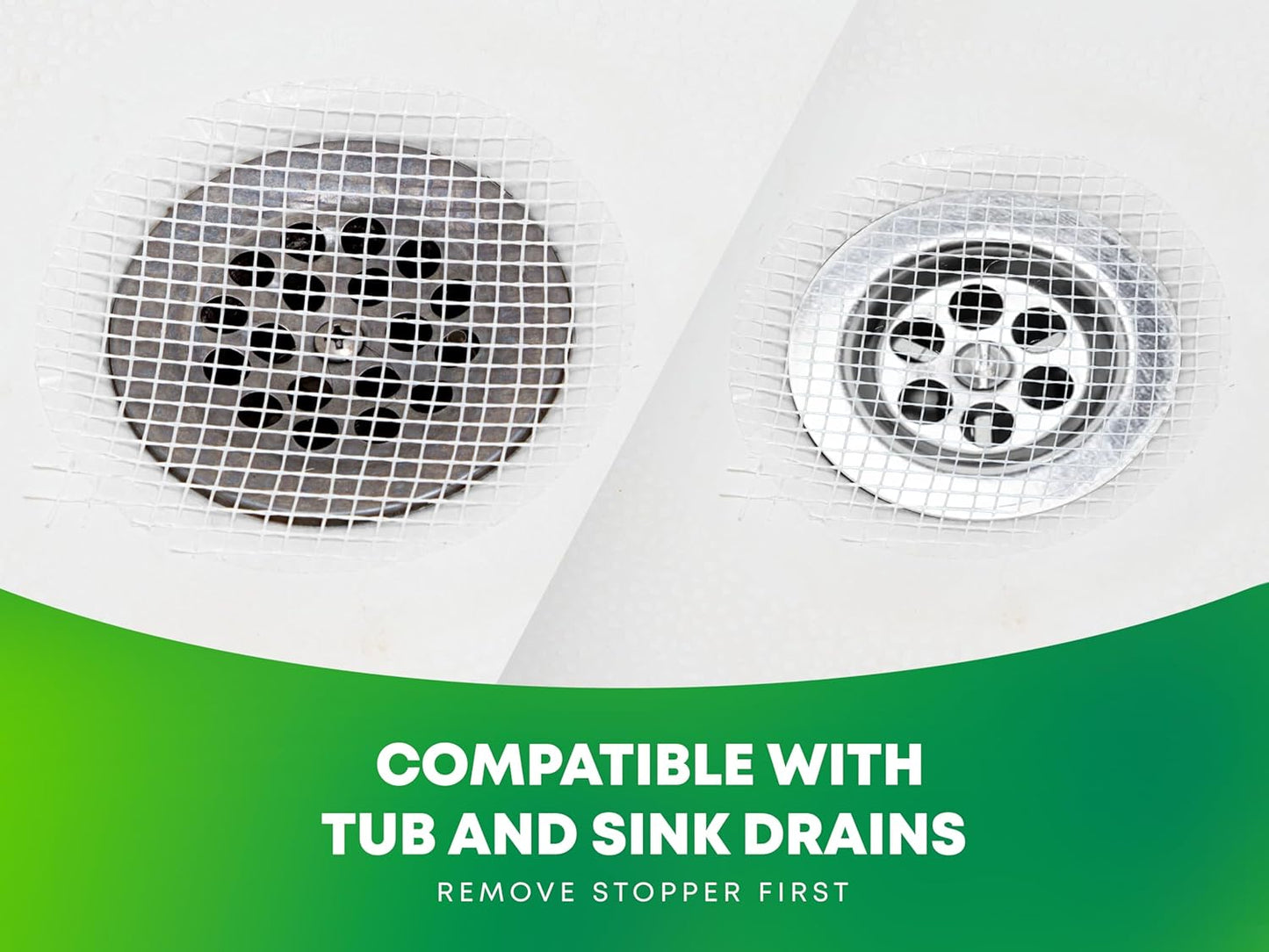 TubShroom_Toss_26pk_Disposable_Drain_Covers_-_Hair_Catcher_Mesh_Sticker_Strainers_for_Shower_Bathtub_and_Bathroom_Sink_Drains_to_Prevent_Clogged_Drains,_Half_Year_Supply