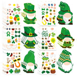 27 Sheets St. Patrick's Day Stickers for Kids Toddlers Make a Face Stickers Saint Patrick Irish Stickers Make Your Own Stickers St Patricks Day Craft Party Favor Decorations