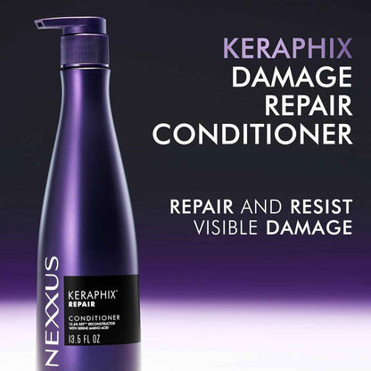 Nexxus Keraphix Conditioner Damage Repair for Damaged Hair Powered by KRT Keratin Resistance Therapy with Liquid Crystal Amino Acids