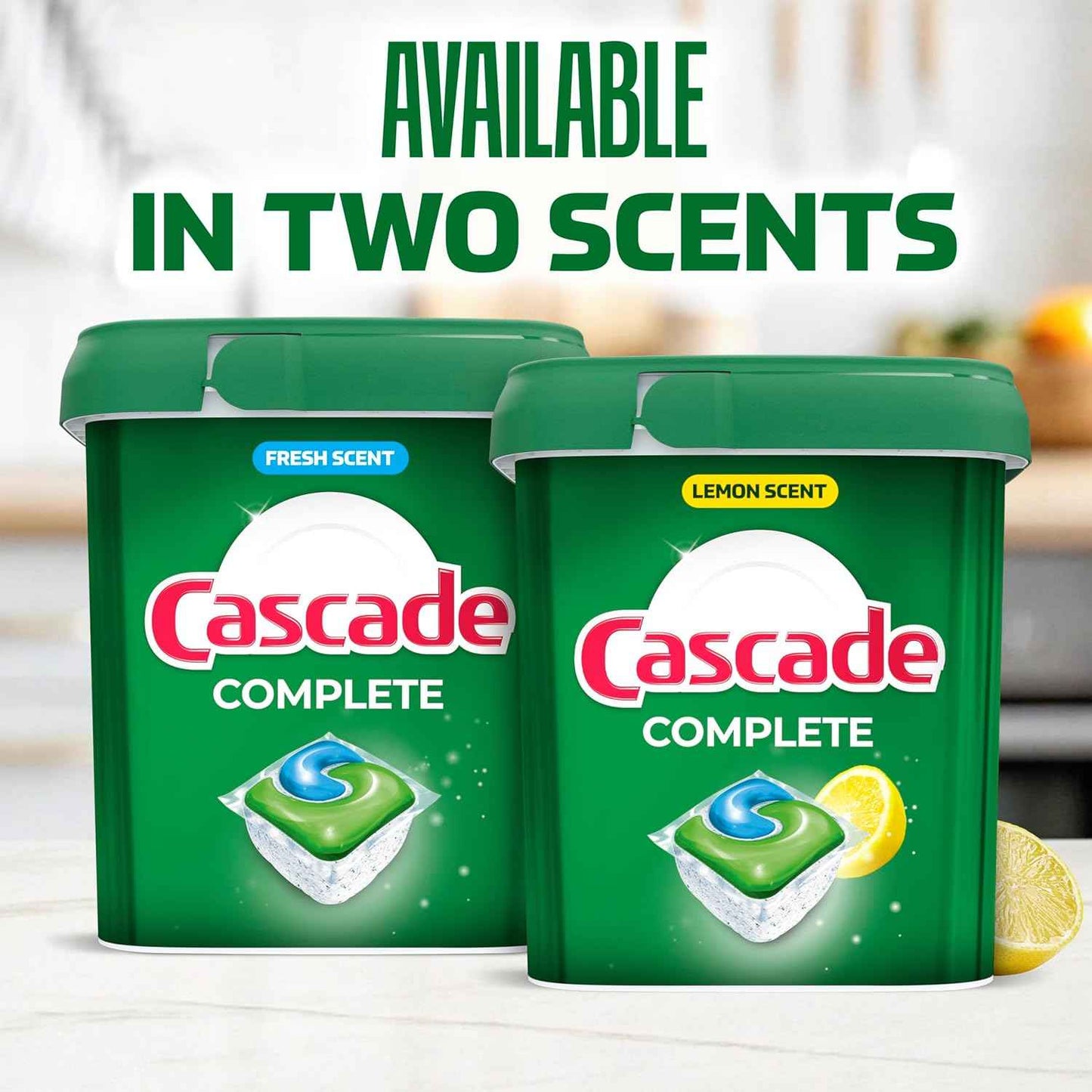 Cascade Complete Dishwasher Pods - Fresh Scent ActionPacs, Dishwasher Detergent, Dishwasher Soap, Detergent Pods