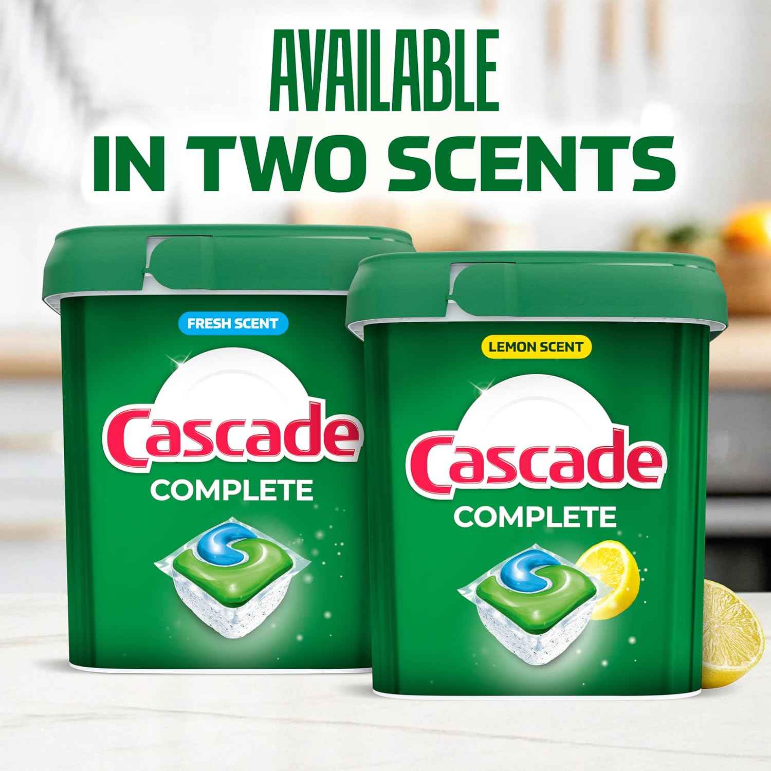 Cascade Complete Dishwasher Pods - Fresh Scent ActionPacs, Dishwasher Detergent, Dishwasher Soap, Detergent Pods