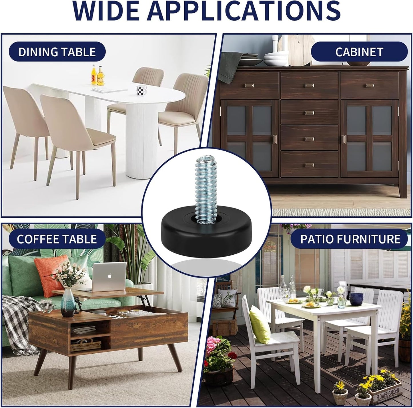 1/4"_Thread_Furniture_Feet_Levelers,_12_PCS_Adjustable_Furniture_Feet_Threaded_Screw_in,_Leveling_Feet_Screw_On_Furniture_Glide_Leveling_for_Table,_Cabinets,_Chairs,_Stool_Legs