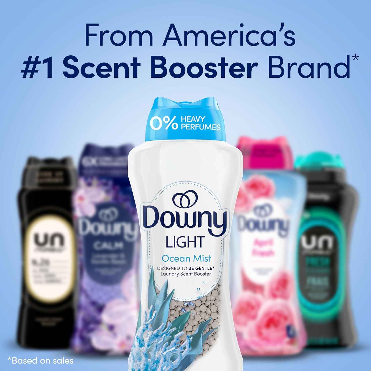 Downy Light Laundry Scent Booster Beads, In-Wash Fabric Beads Designed To Be Gentle With A Light Boost Of Scent, No Heavy Perfumes