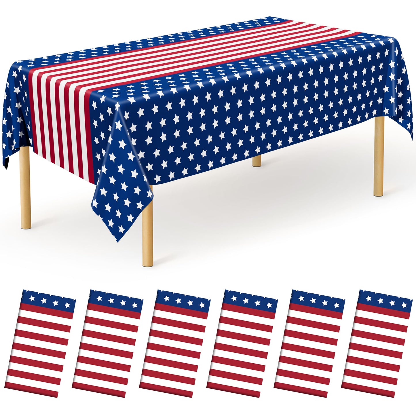 Stars Stripes - 6pcs 54x108 in