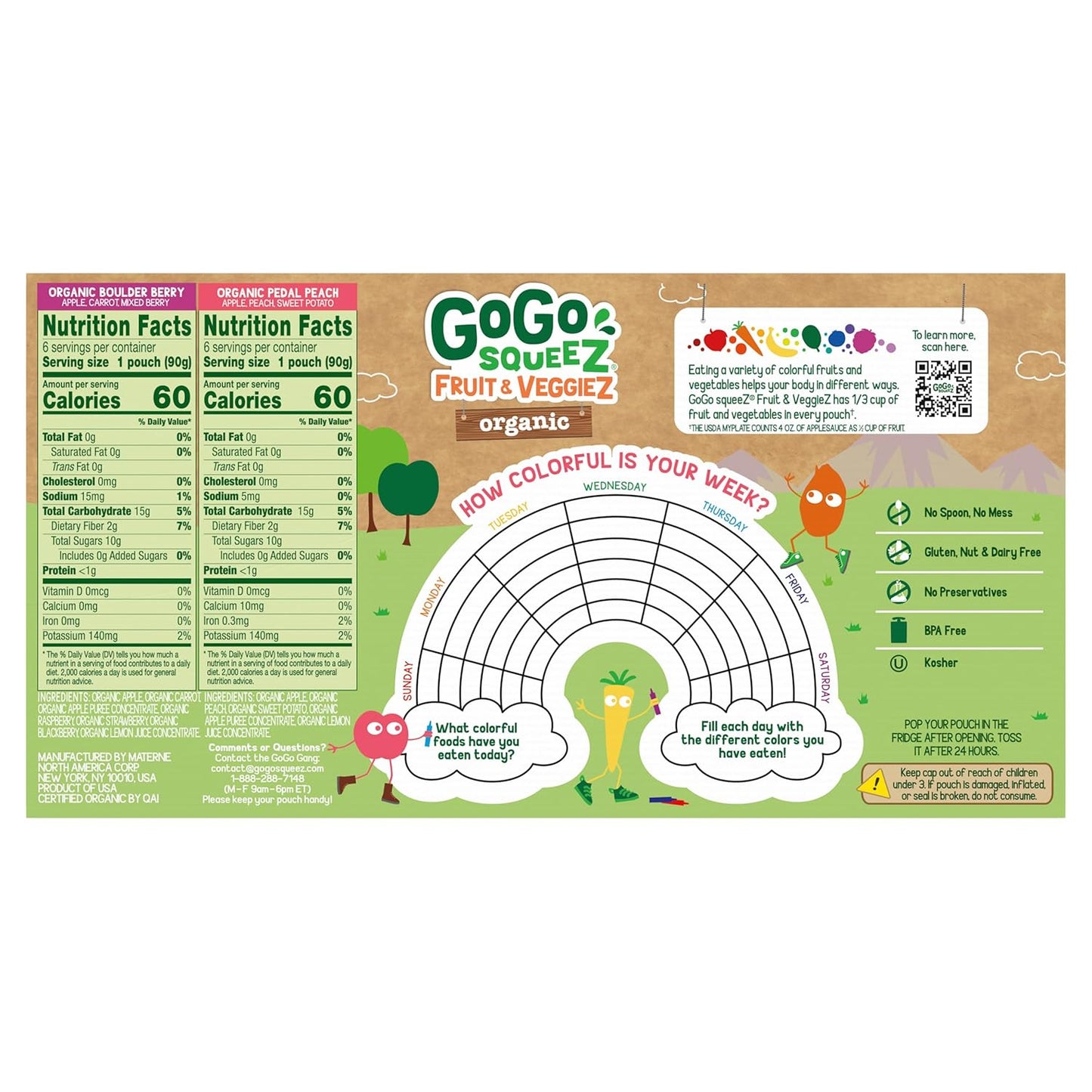 GoGo_squeeZ_Organic_Fruit_&_veggieZ_Applesauce_and_Puree_Variety_Pack,_Pedal_Peach_and_Boulder_Berry,_3.2_oz_(Pack_of_12),_Unsweetened_Snacks_for_Kids,_BPA_Free_Pouches