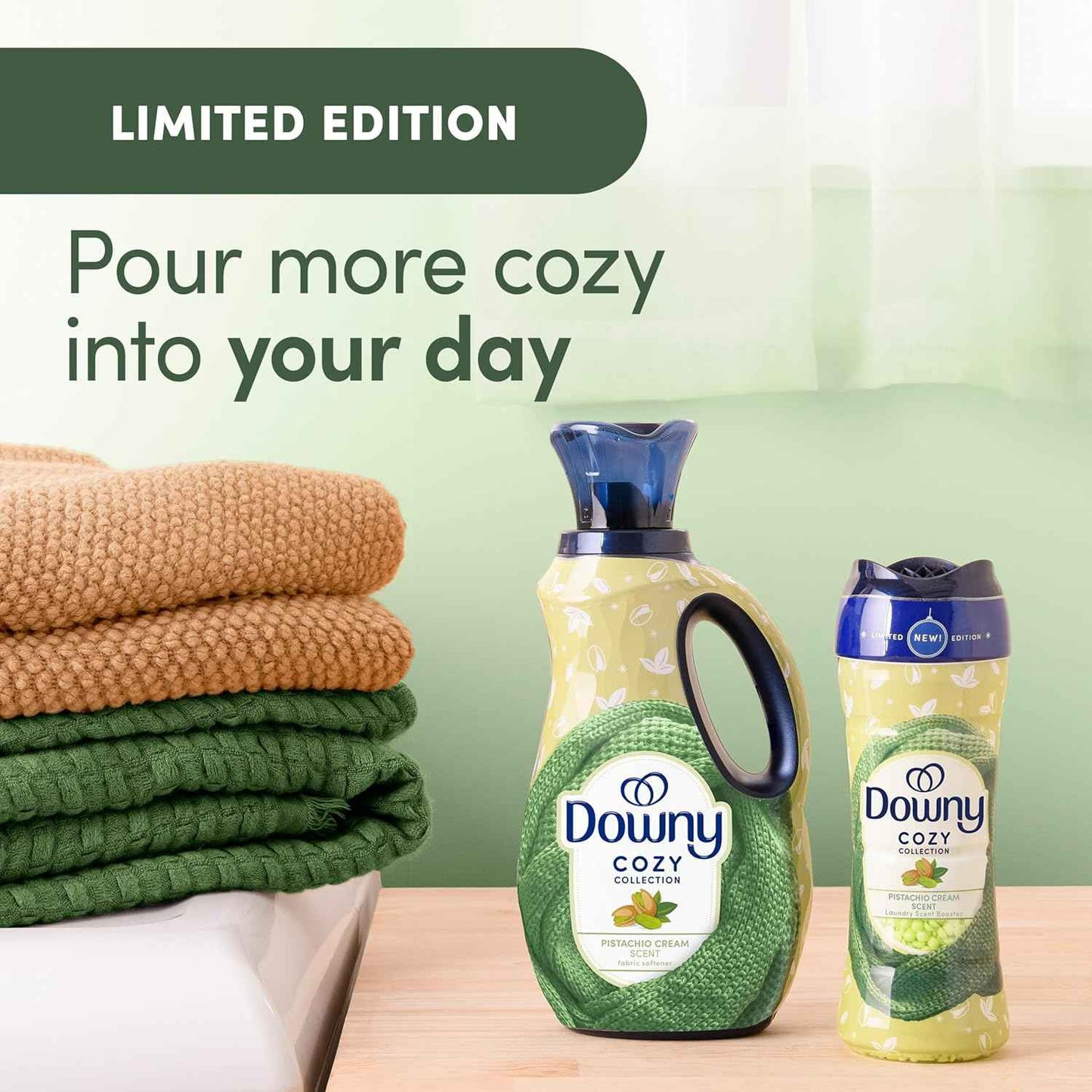 Downy Cozy Collection In-Wash Laundry Scent Booster Beads, Limited Edition Laundry Beads