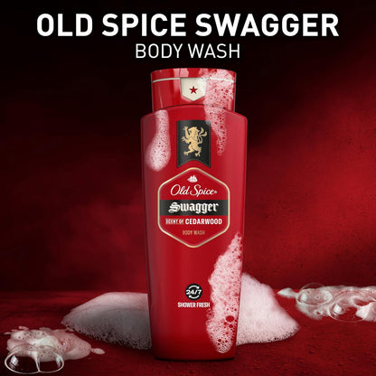 Old_Spice_Refreshing_Body_Wash_for_Men,_3X_Defense,_24/7_Shower_Fresh_with_Long_Lasting_Scent,_Red_Collection,_Swagger_with_Cedarwood_Scent,_24_oz_(Pack_of_4)
