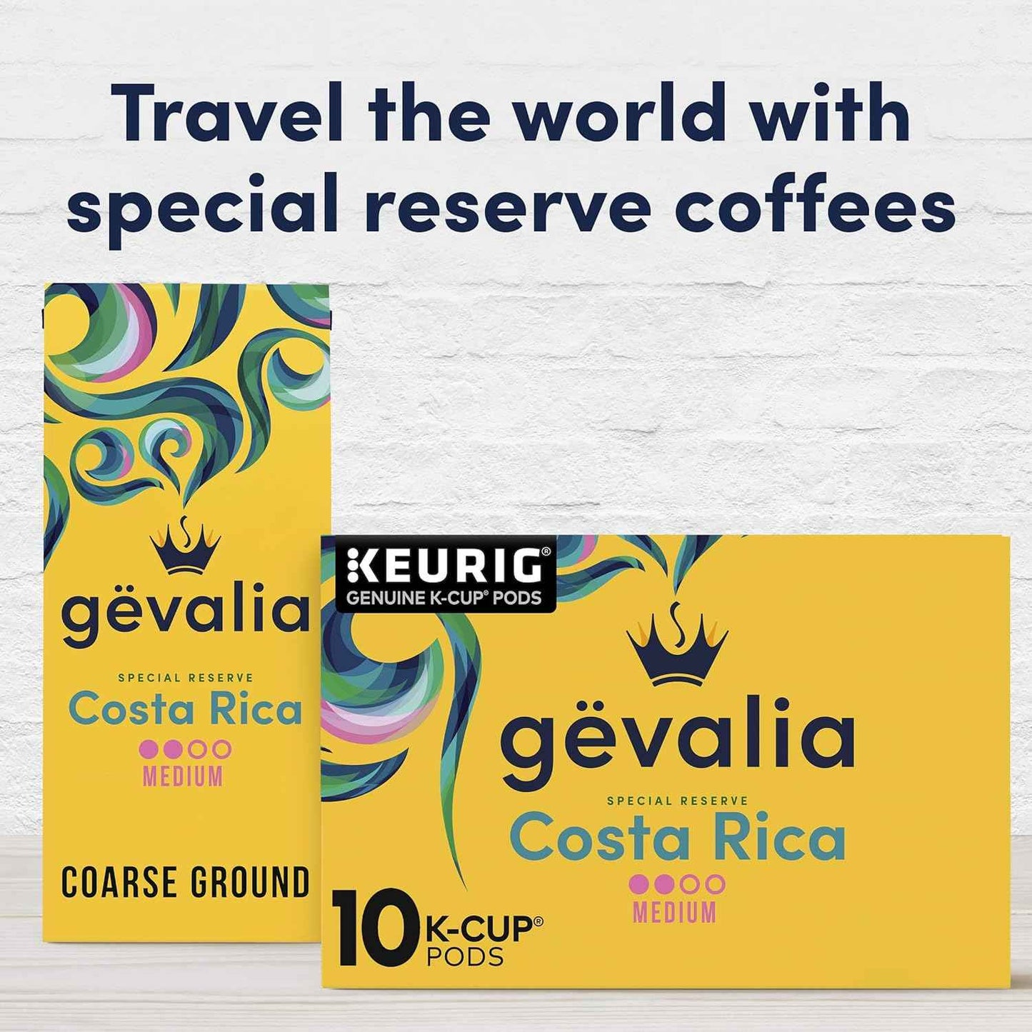 Gevalia Kaffe Special Reserve Costa Rica Medium Roast K-Cup Coffee Pods (10 Pods)