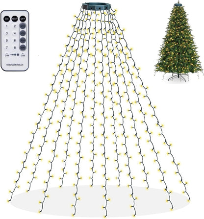 Dazzle_Bright_Christmas_Tree_Lights,_448_LED_Waterfall_Tree_Topper_Lights_with_Remote_&_8_Lighting_Modes,_8.2FT_X_16_Lines_Christmas_Light_for_Indoor_Outdoor_Yard_Party_Xmas_Decoration_(Warm_White)