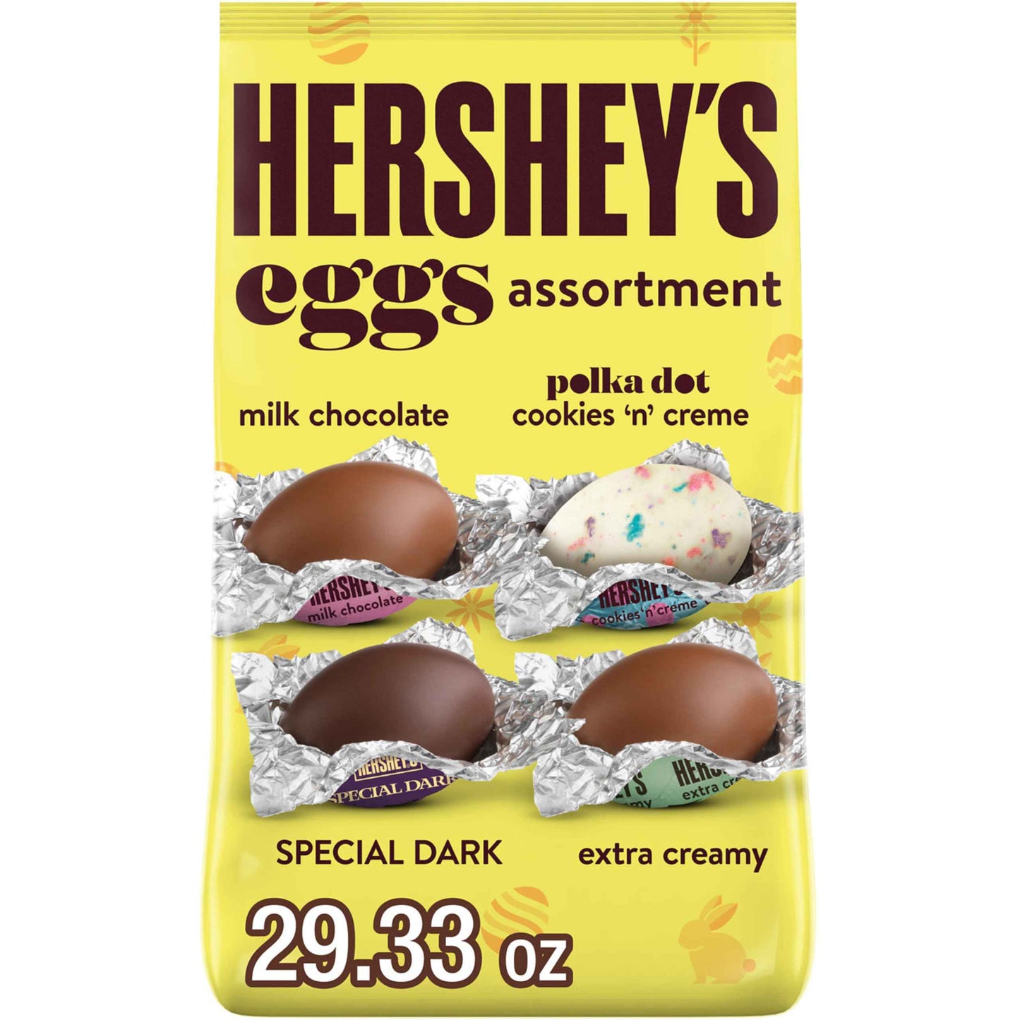 HERSHEY'S Assorted Flavored Eggs, Easter Candy Bulk Bag, Easter Day