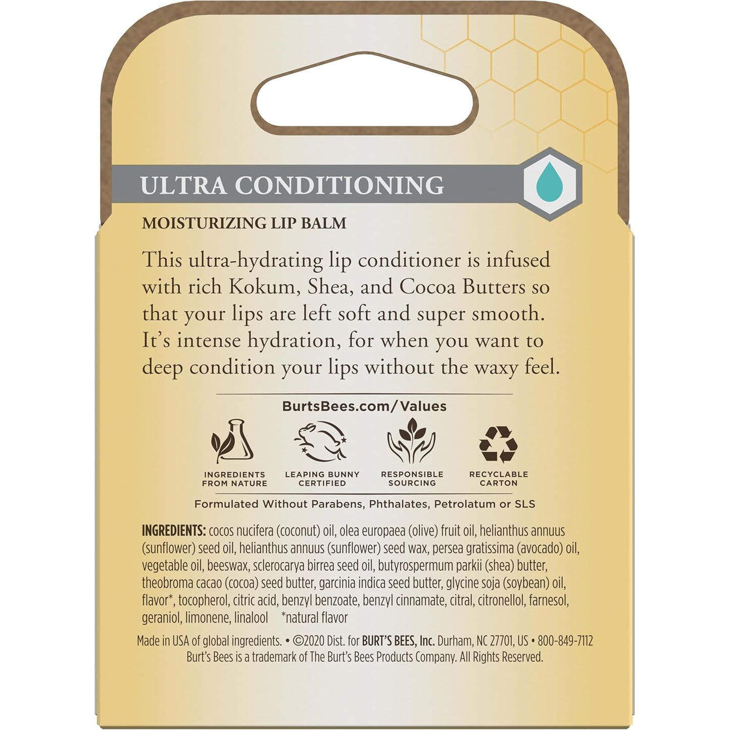 Burt's_Bees_Lip_Balm,_Moisturizing_Lip_Care,_100%_Natural_Origin,_Ultra_Conditioning_with_Shea,_Cocoa_&_Kokum_Butter_(4_Pack)