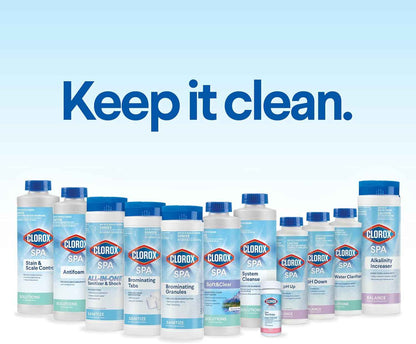 Clorox® Pool&Spa™ Spa Water All-in-One Sanitizer & Shock, Destroys Contaminants, Clears Cloudy Water