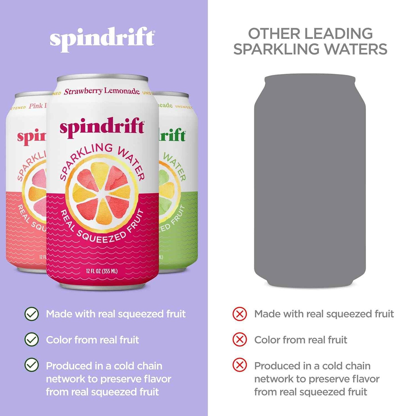 Spindrift Flavor Variety,12 Fl Oz