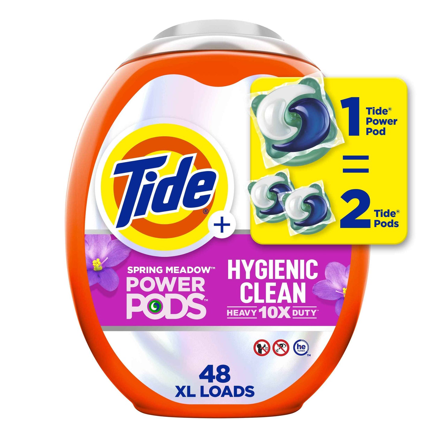 Tide Hygienic Clean Power PODS Laundry Detergent Pacs, Removes Visible and Invisible Dirt
