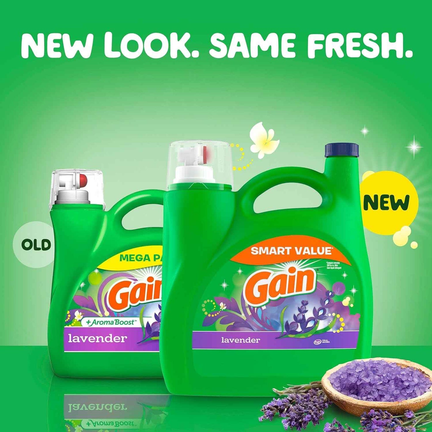 Gain Liquid Laundry Detergent, Lavender Scent, HE compatible, Laundry Detergent Liquid Soap