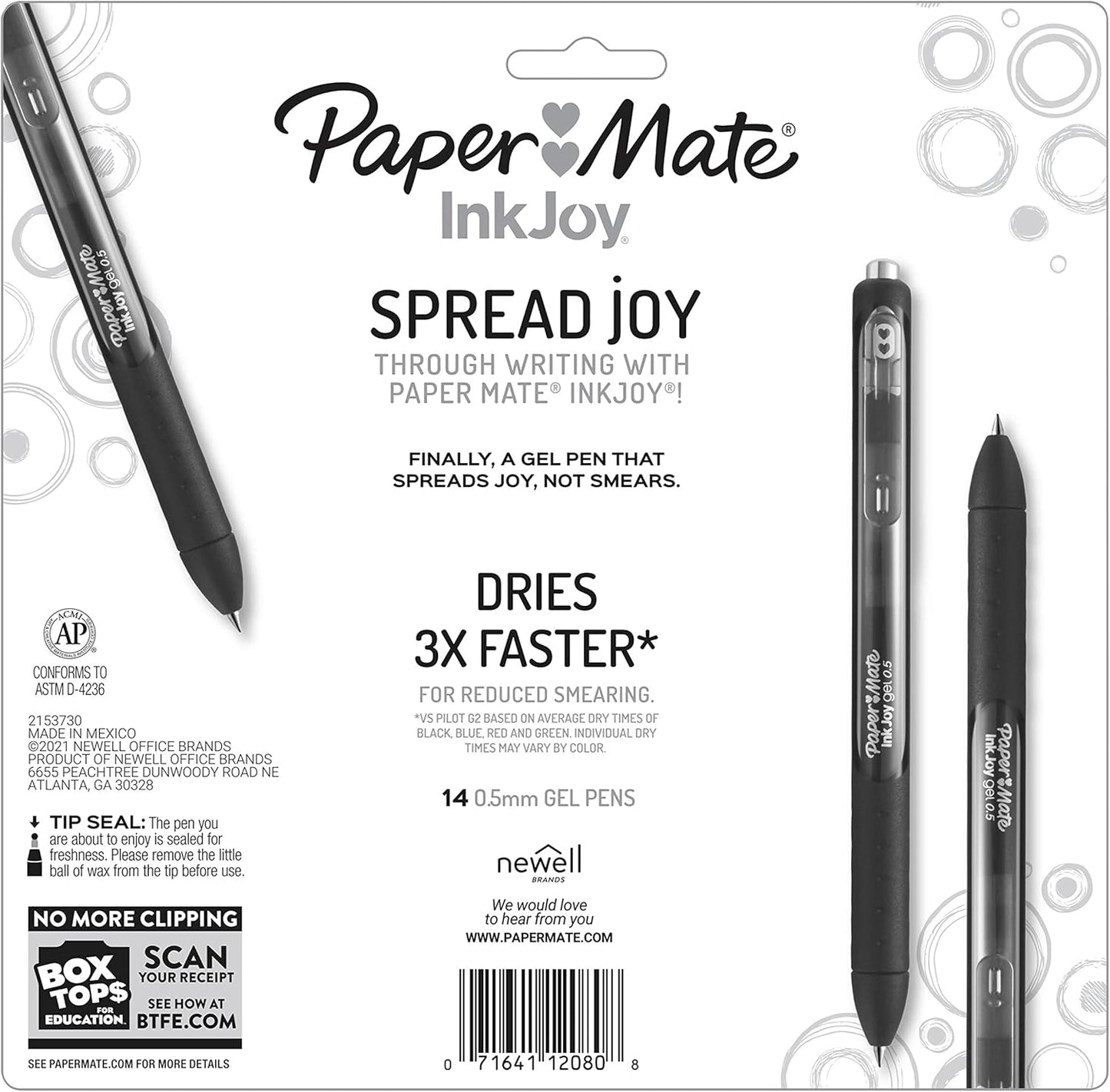 Paper_Mate_InkJoy_Pens,_Gel_Pens,_Fine_Point_(0.5_mm),_Assorted,_14_Count_-_Back_to_School,_Teacher_Supplies,_Writing,_Journaling