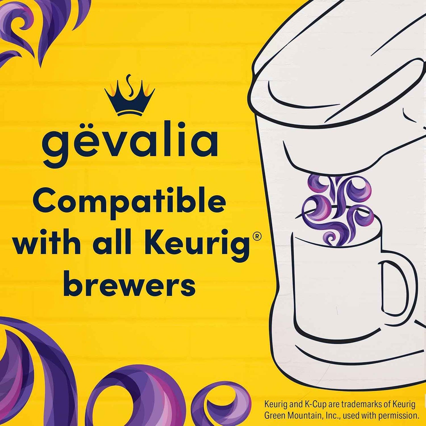Gevalia Majestic Roast Bold Roast K‐Cup Coffee Pods, 10 ct Box