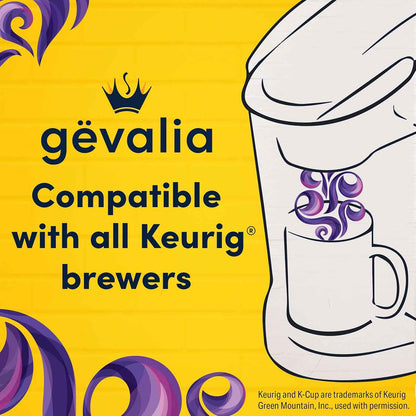 Gevalia Majestic Roast Bold Roast K‐Cup Coffee Pods, 10 ct Box