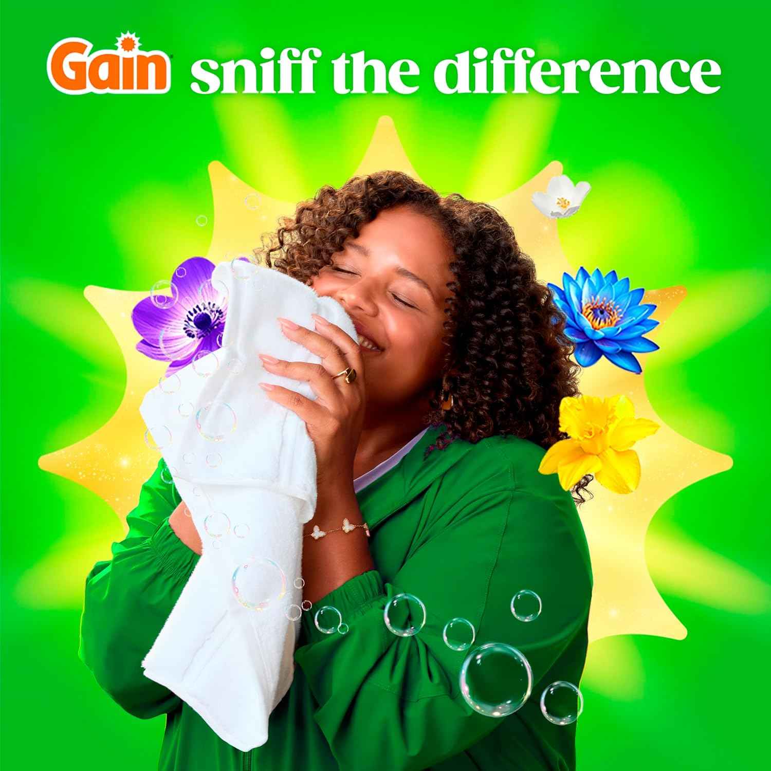 Gain Flings Liquid Washing Detergent Pacs with Odor Defense + Color Guard, Moonlight Breeze Scent, 4-In-1 Liquid Laundry Detergent Pods, Clean & Fresh