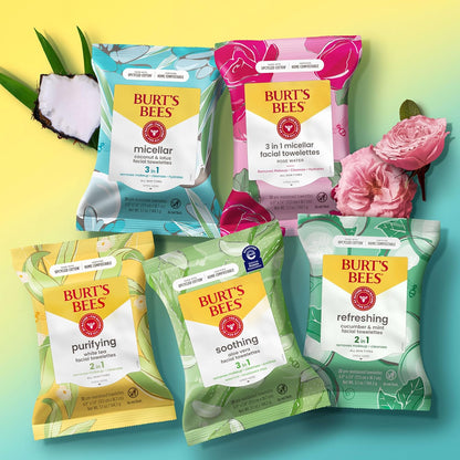 Burt's_Bees_Cucumber_&_Mint_Face_Wipes,_for_All_Skin_Types,_Refreshing_Makeup_Remover_&_Facial_Cleansing_Towelettes,_30_Ct._(3-Pack)
