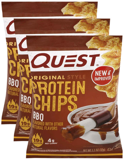 Quest Nutrition Tortilla Style Protein Chips, 20g Protein, 3g Net Carbs, Low Carb, Gluten Free, 1.1 oz