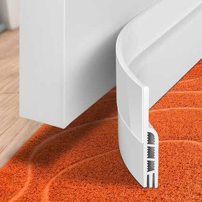 Holikme_Door_Draft_Stopper_Under_Door_Draft_Blocker_Insulator_Doors_Sweep_Weather_Stripping_Noise_Stopper_Strong_Adhesive,_White