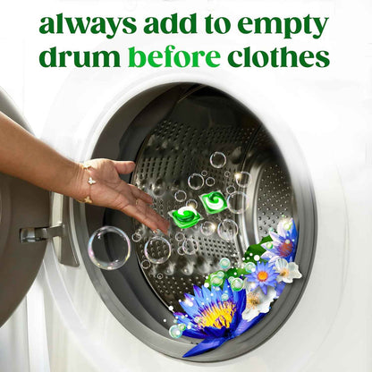 Gain Flings Liquid Washing Detergent Pacs, Now with Odor Defense + Color Guard, Waterfall Delight Scent, 4-In-1 Liquid Laundry Detergent Pods, Clean & Fresh