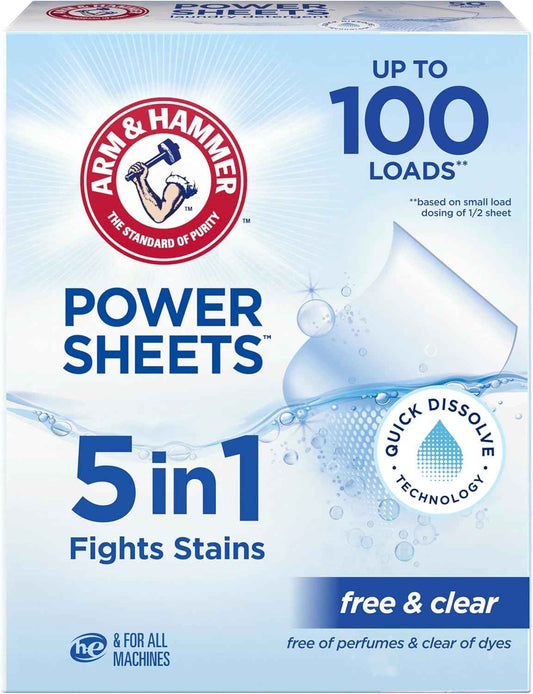 ARM & HAMMER 5in1 Power Sheets Laundry Detergent