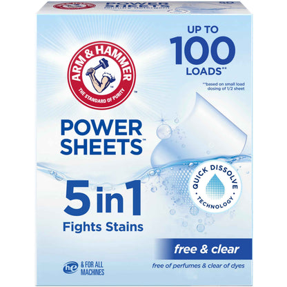 ARM & HAMMER 5in1 Power Sheets Laundry Detergent