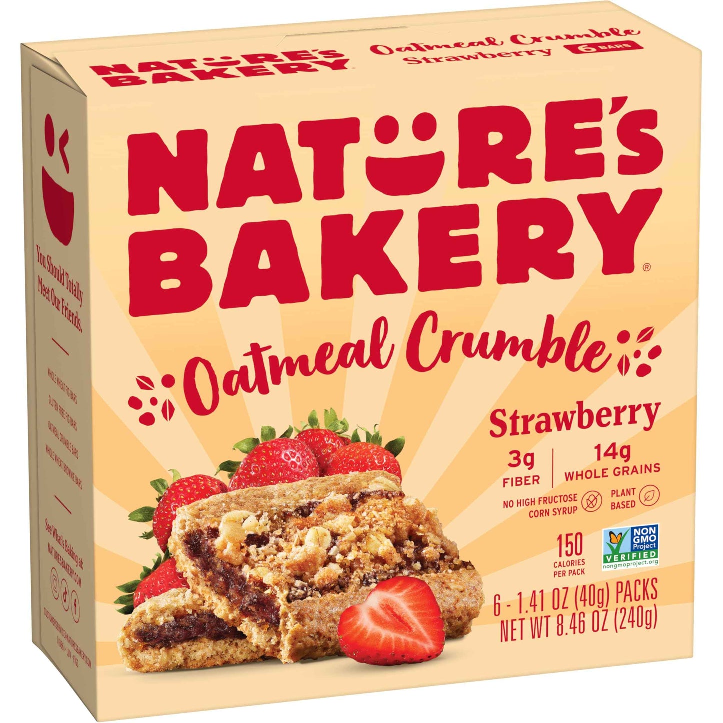 Nature’s Bakery Oatmeal Crumble Bars, Real Fruit, Vegan, Non-GMO, Breakfast bar