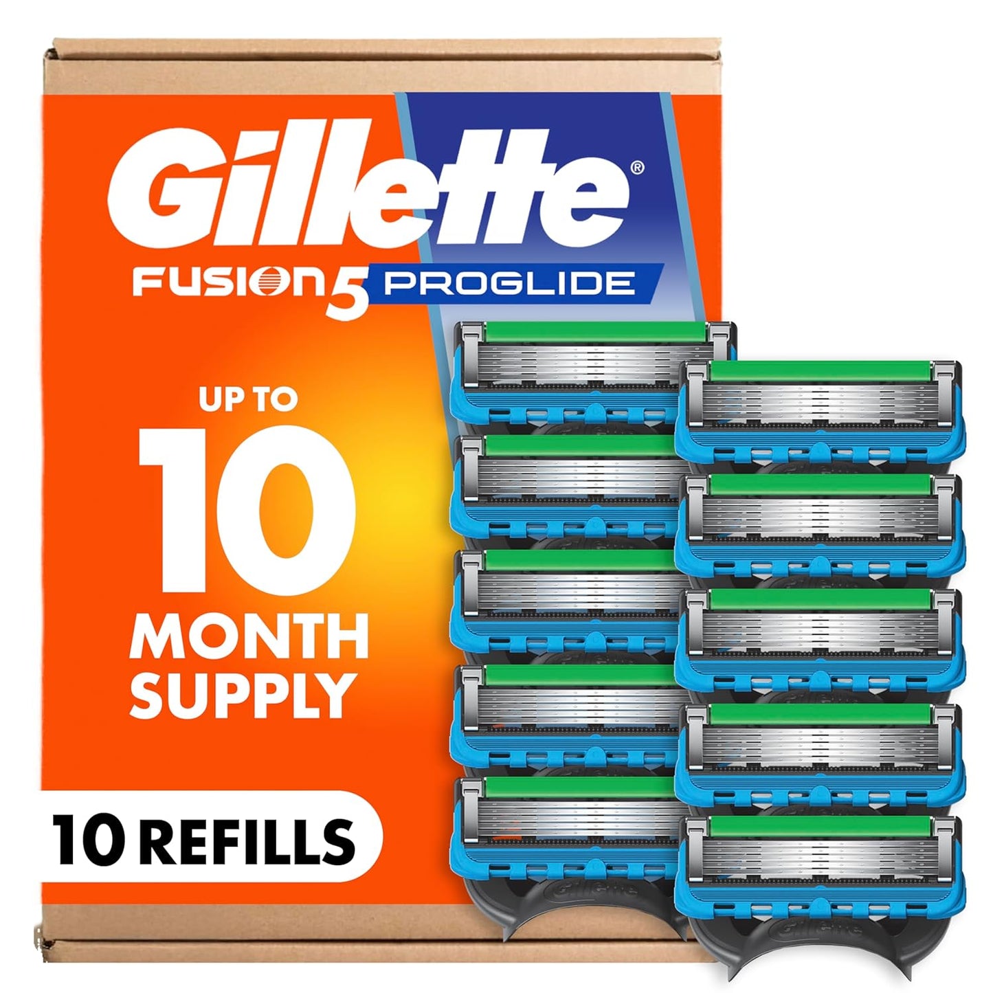 Gillette_Fusion5_ProGlide_Men's_5-Blade_Razor_Blade_Refills_with_Precision_Trimmer,_10_Count